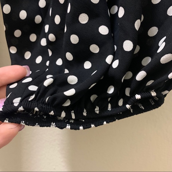 Black and White Polka Dot Pants - Picture 3 of 5